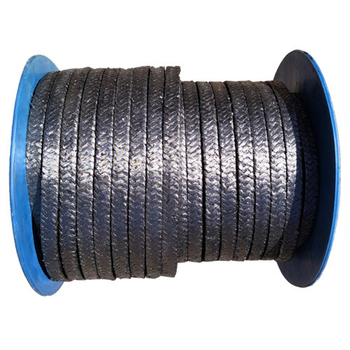 Flexible 400bar Graphite Rope Packing With Inconel Wire Mesh